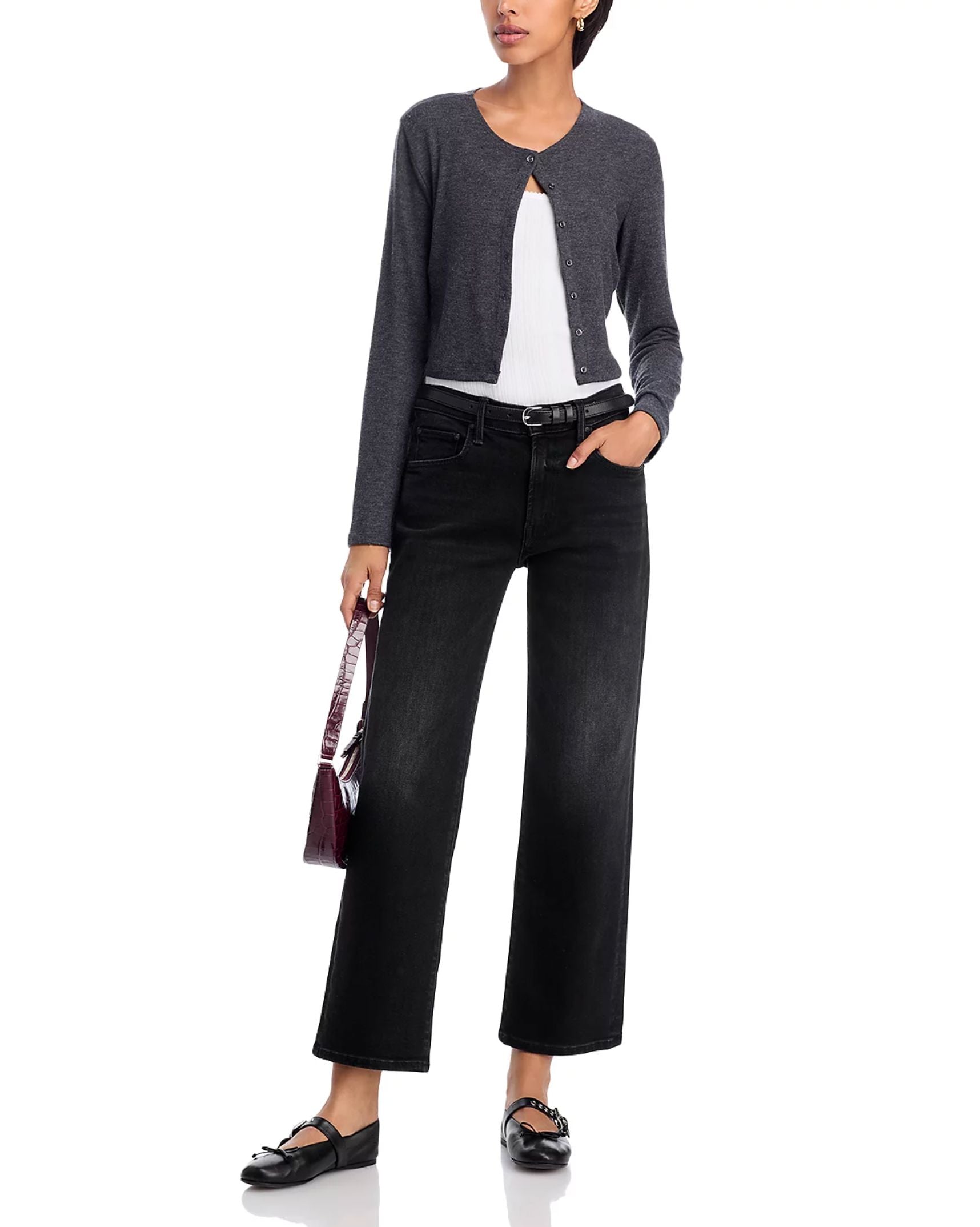 The Mid Rise Rambler Zip Flood Jeans-Denim-Uniquities