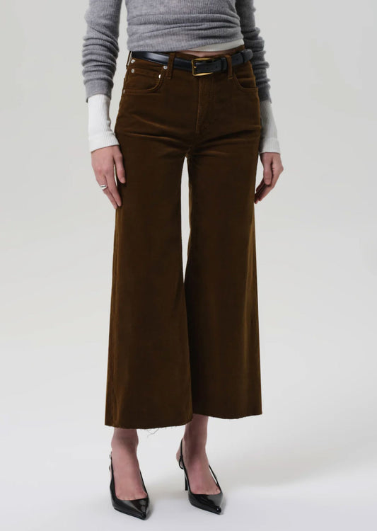 Lyra Wide Leg Crop Corduroy-Denim-Uniquities