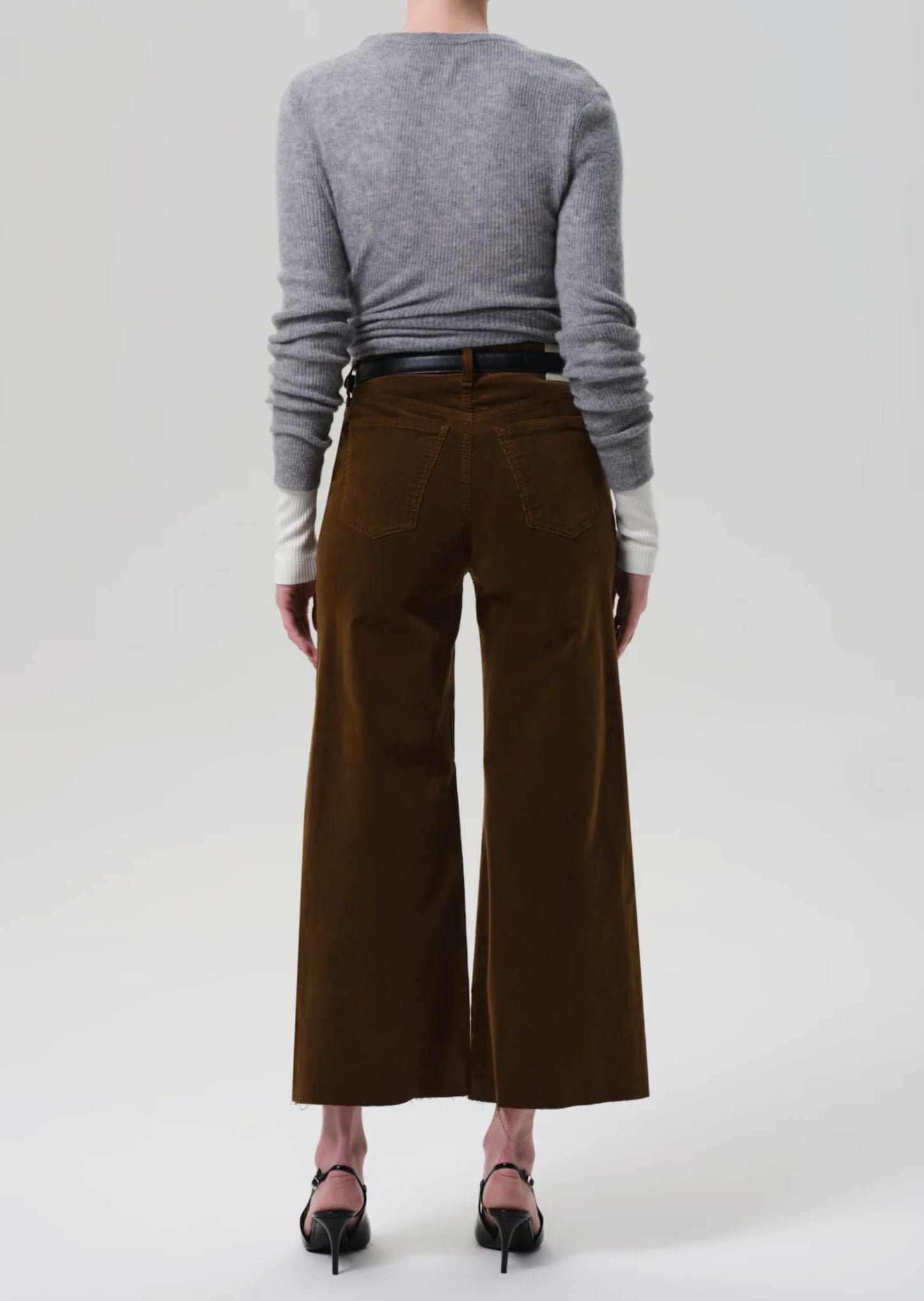 Lyra Wide Leg Crop Corduroy-Denim-Uniquities