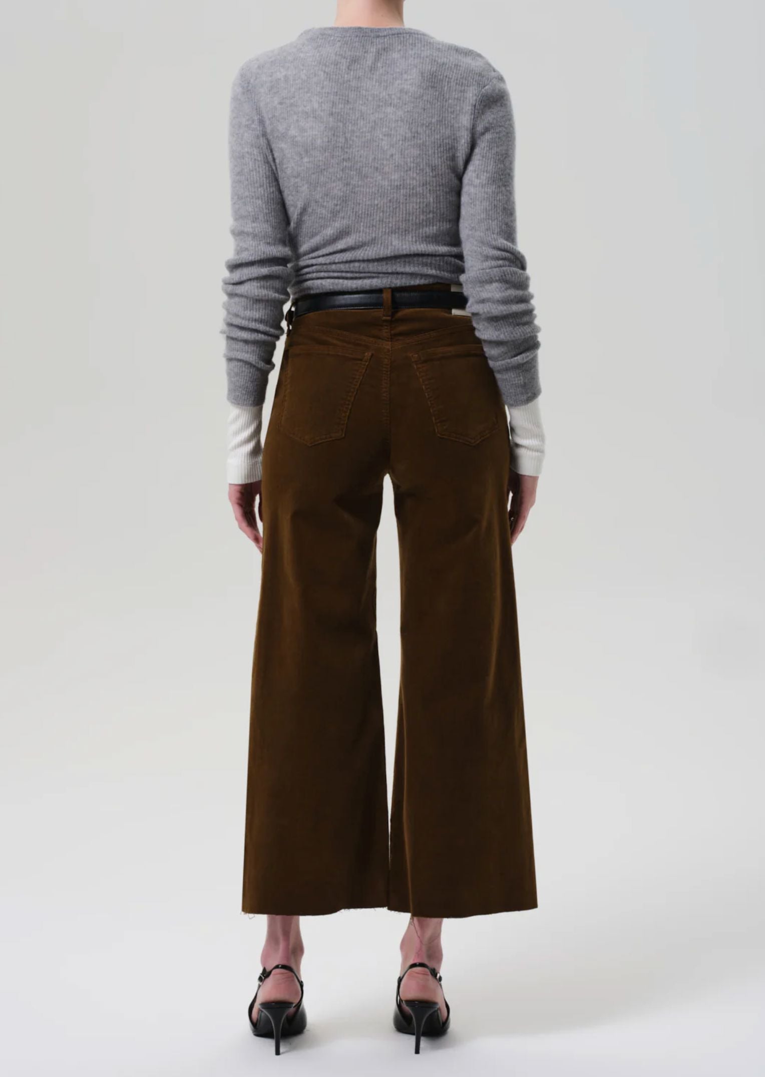 Lyra Wide Leg Crop Corduroy-Denim-Uniquities