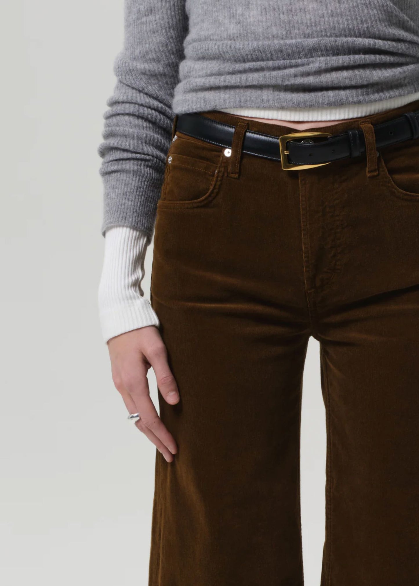 Lyra Wide Leg Crop Corduroy-Denim-Uniquities