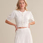 Fleur Tulip Lace Cardigan-Sweaters-Uniquities