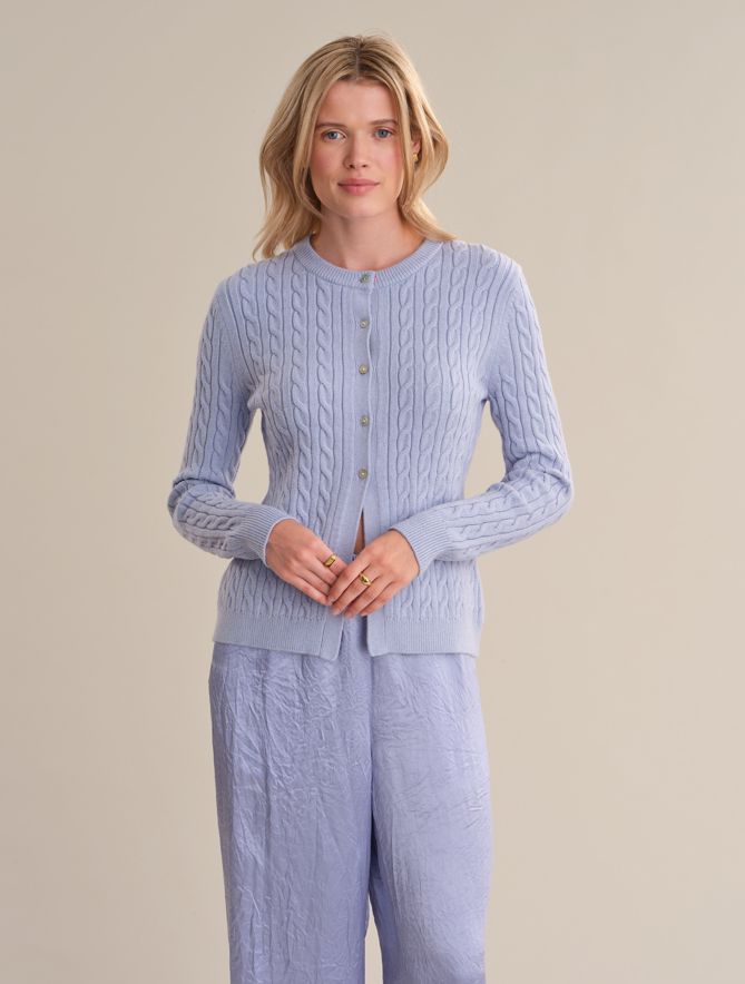 Juliette Cable Cardigan-Sweaters-Uniquities