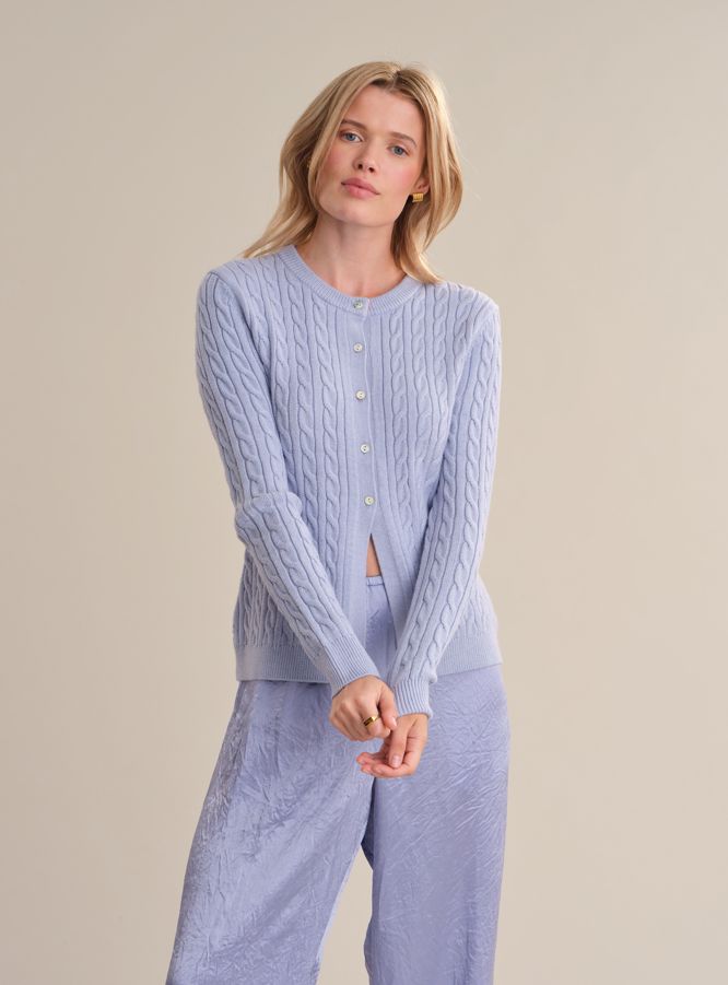 Juliette Cable Cardigan-Sweaters-Uniquities