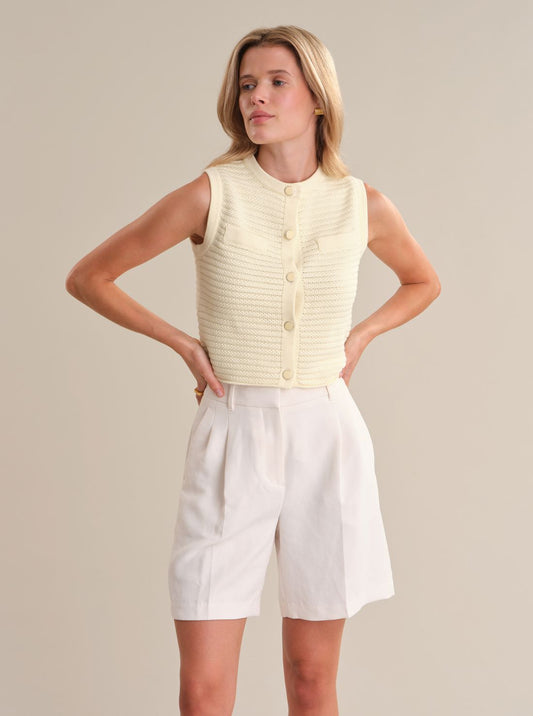 Jayme Textured Vest-Tops/Blouses-Uniquities