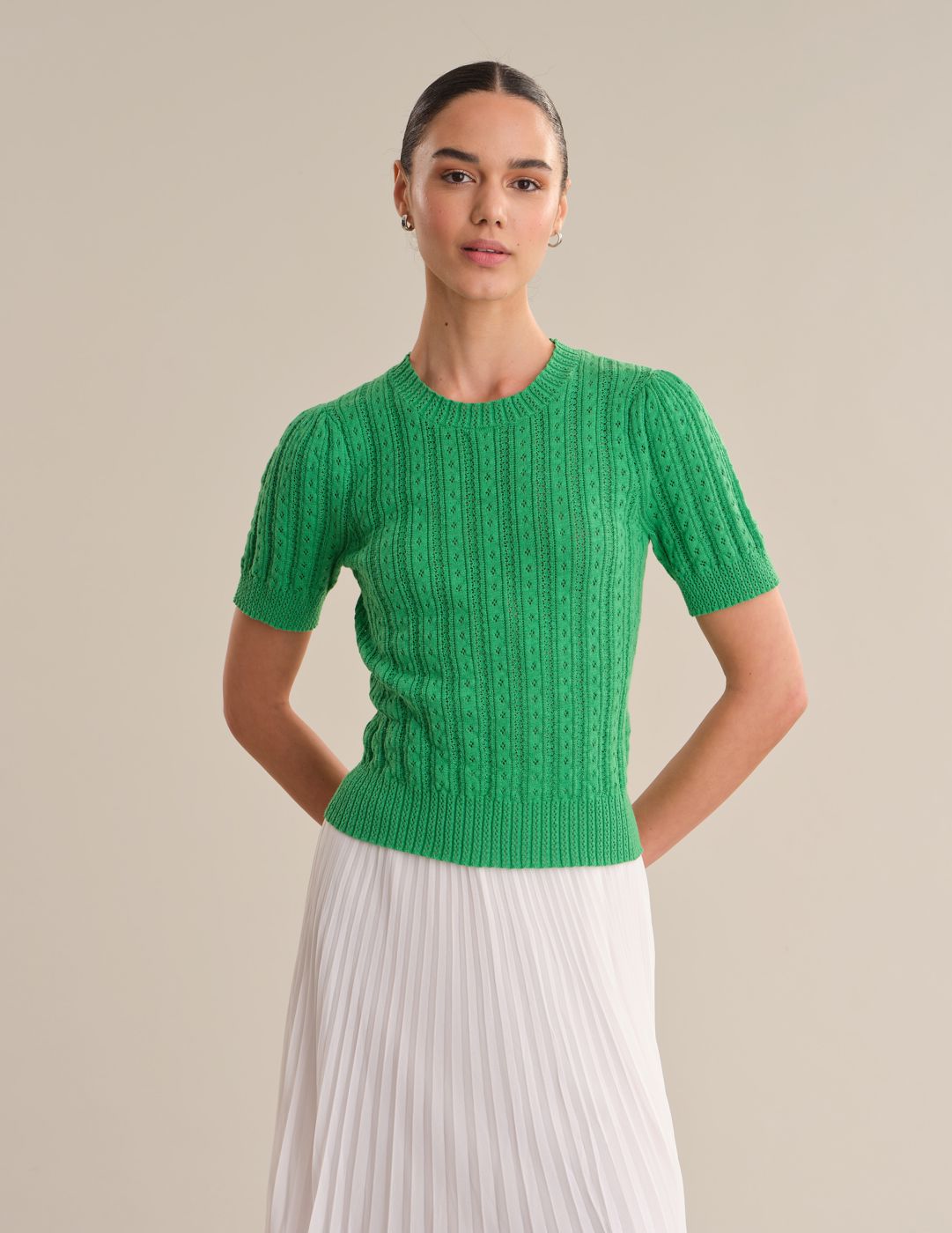 Arden Puff Sleeve Pullover-Tops/Blouses-Uniquities