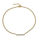 Gold Pave Bar Necklace-Jewelry-Uniquities