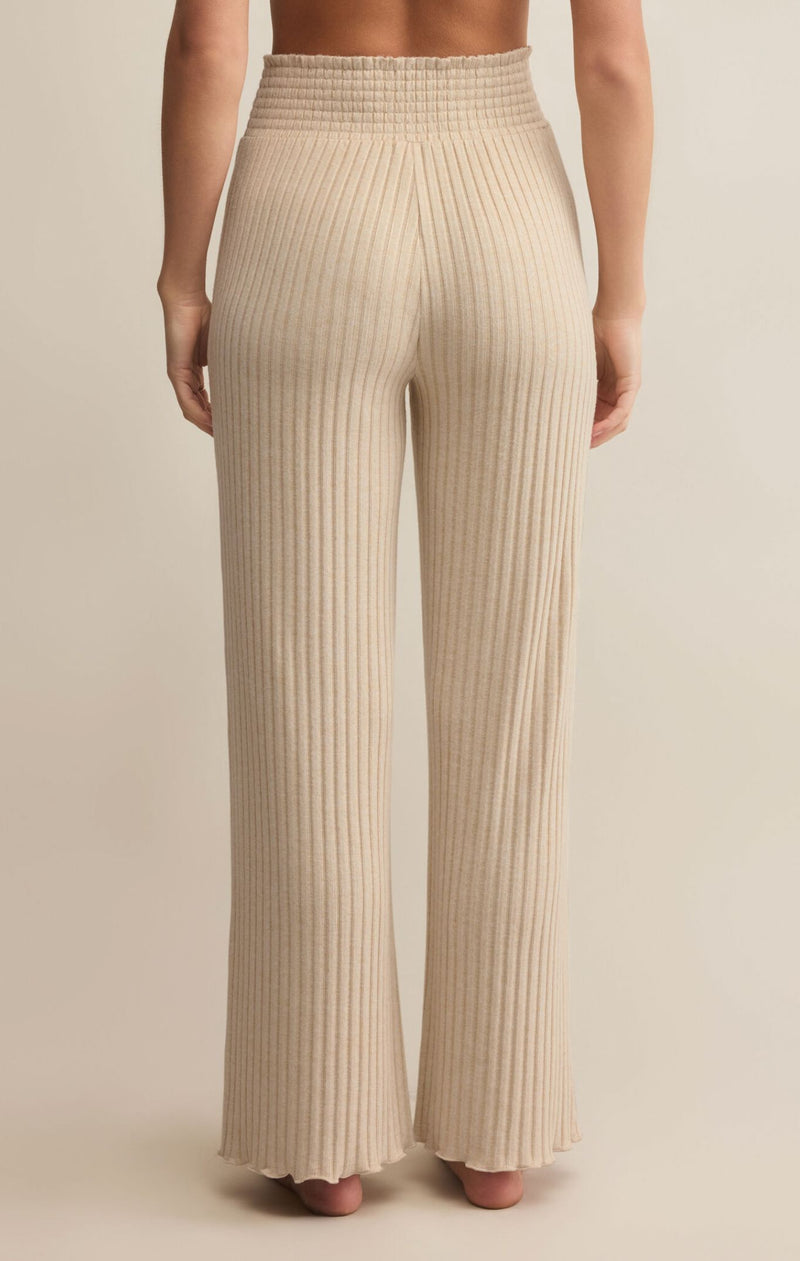 Dawn Smocked Rib Pant-Lounge-Uniquities
