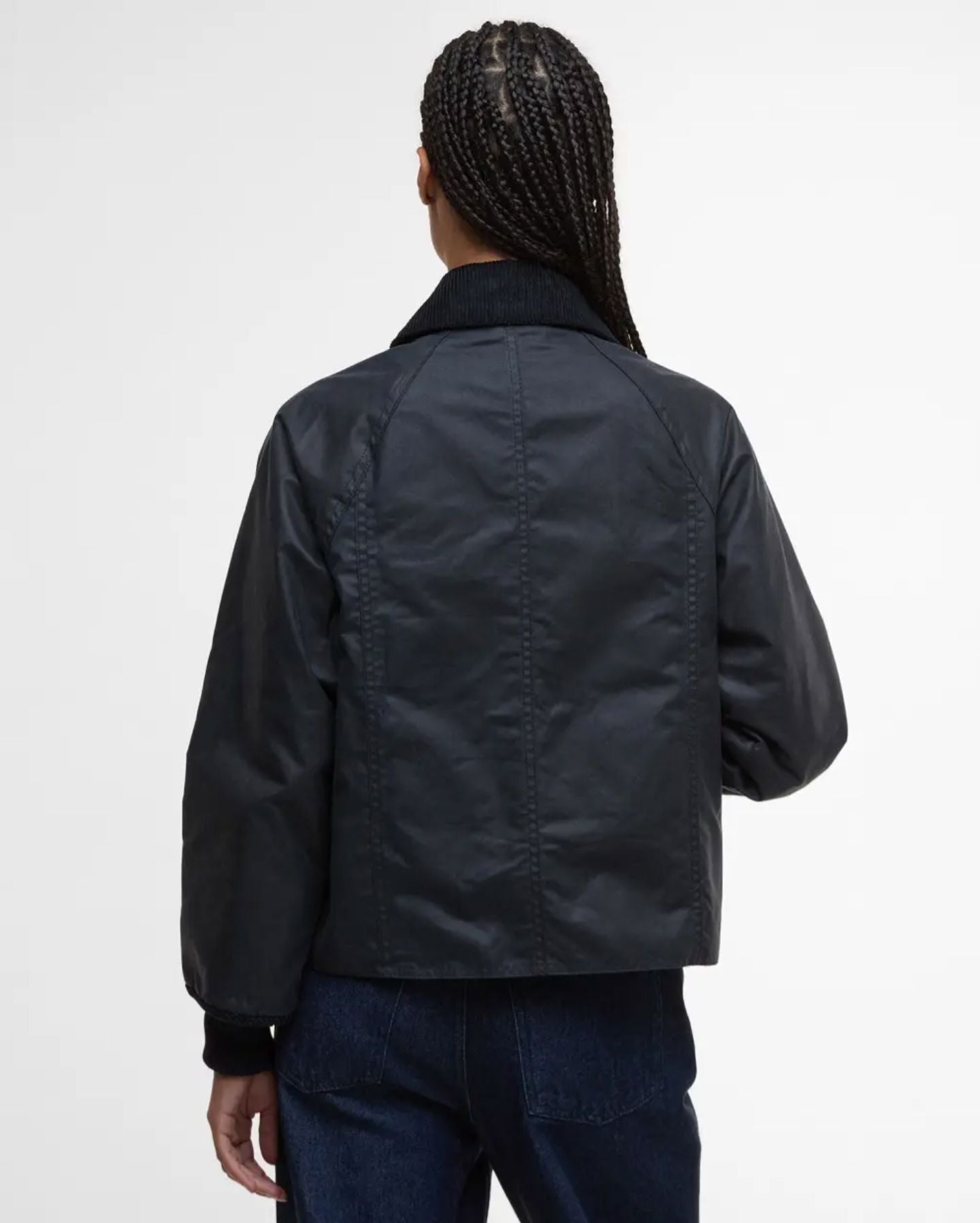 Cropped Beadnell Wax Jacket-Jackets-Uniquities