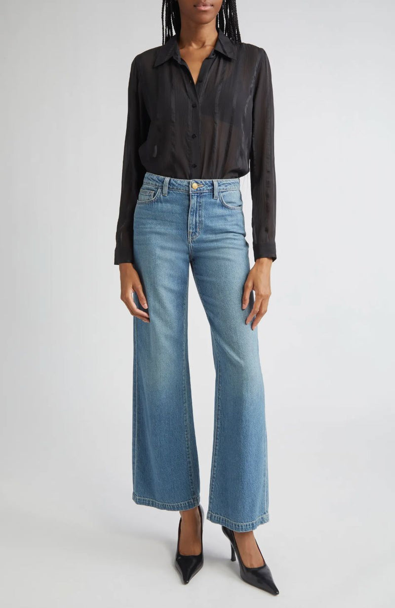 Scottie High Rise Wide Leg Jeans-Denim-Uniquities