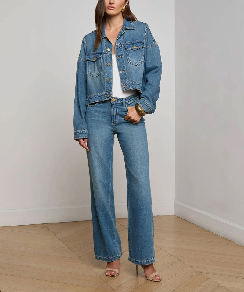 Vianney Hi-Lo Crop Jacket-Jackets-Uniquities