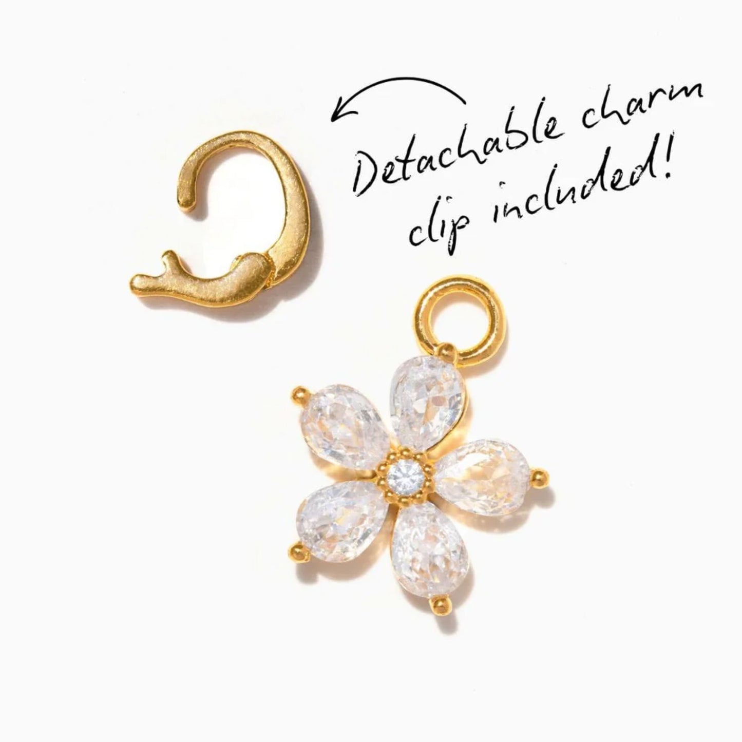 Little Gem Flower Charm-Accessories-Uniquities