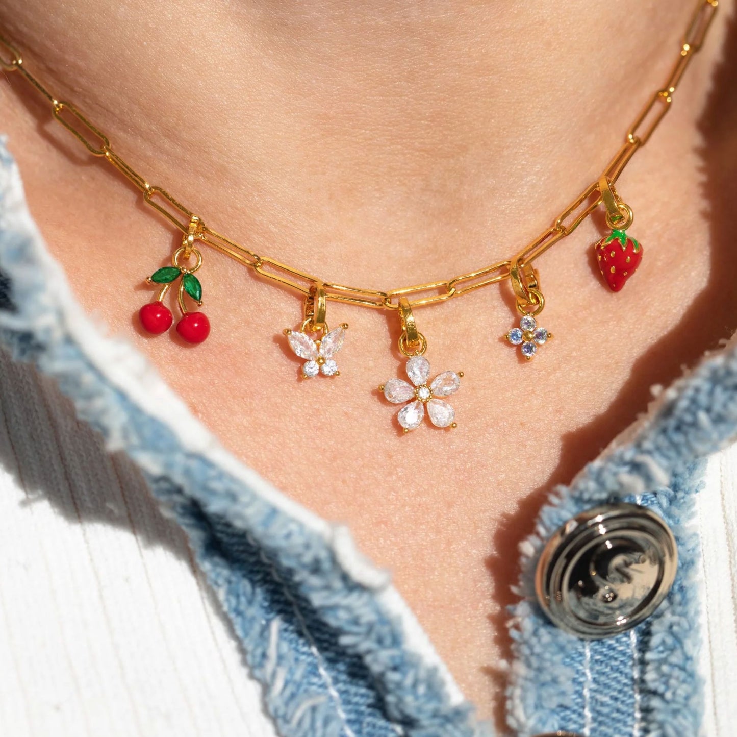 Little Gem Flower Charm-Accessories-Uniquities