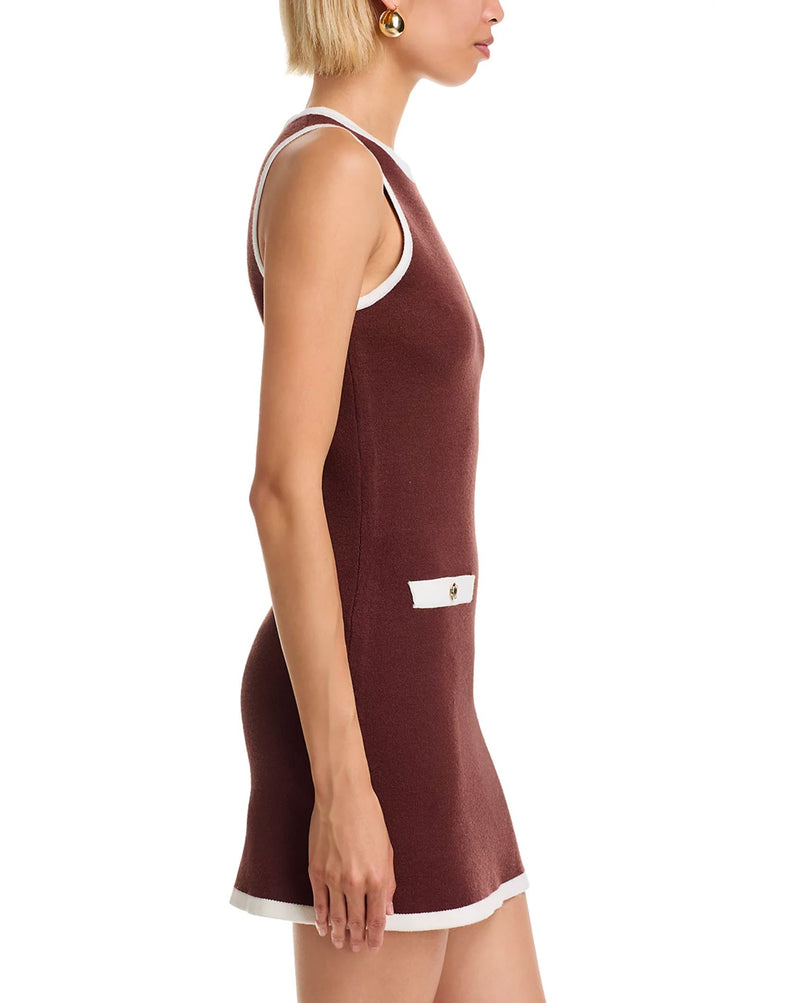 Ruthie Knit Shift Mini Dress-Dresses-Uniquities