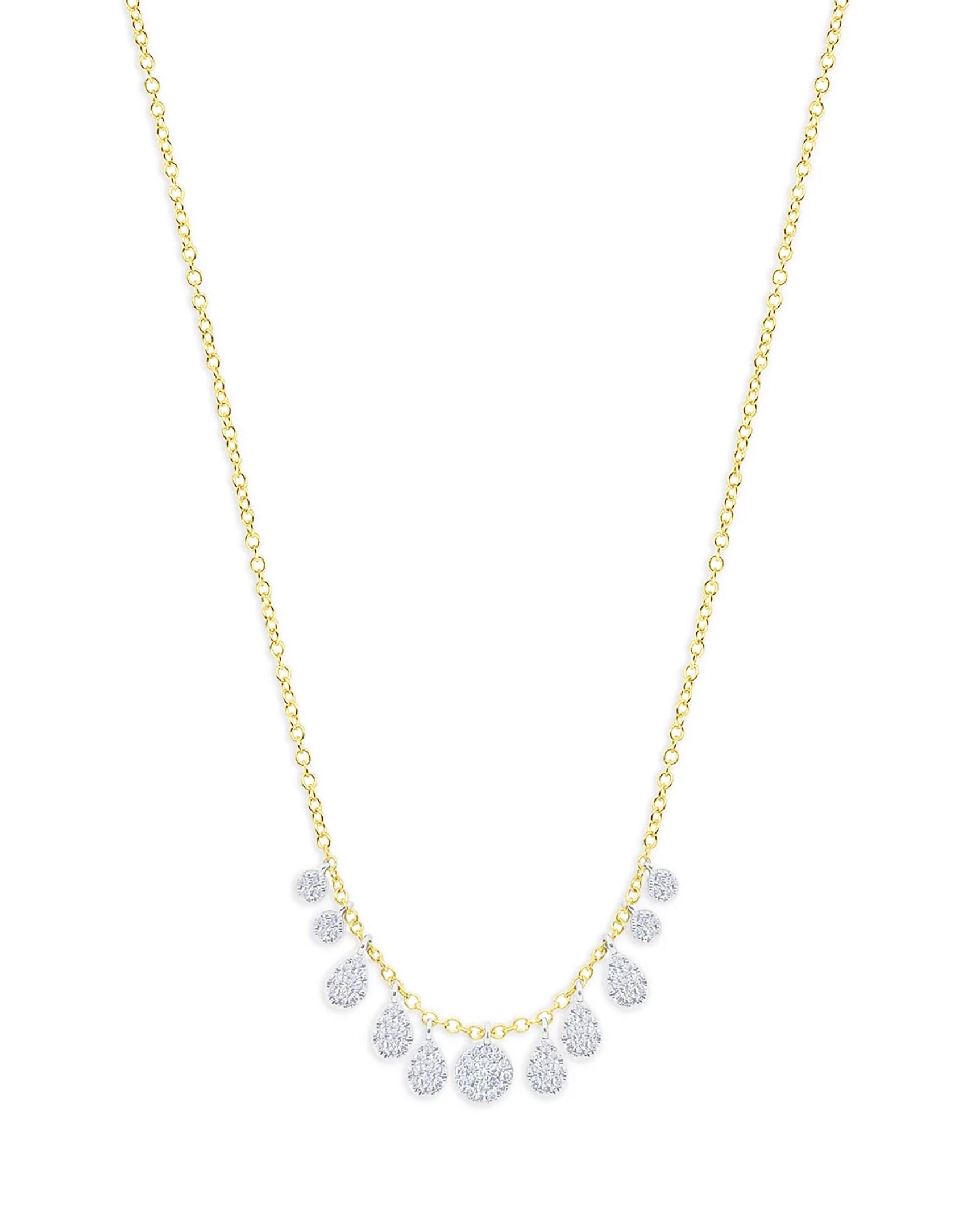 14k Multi Shaped Diamond Necklace-Jewelry-Uniquities