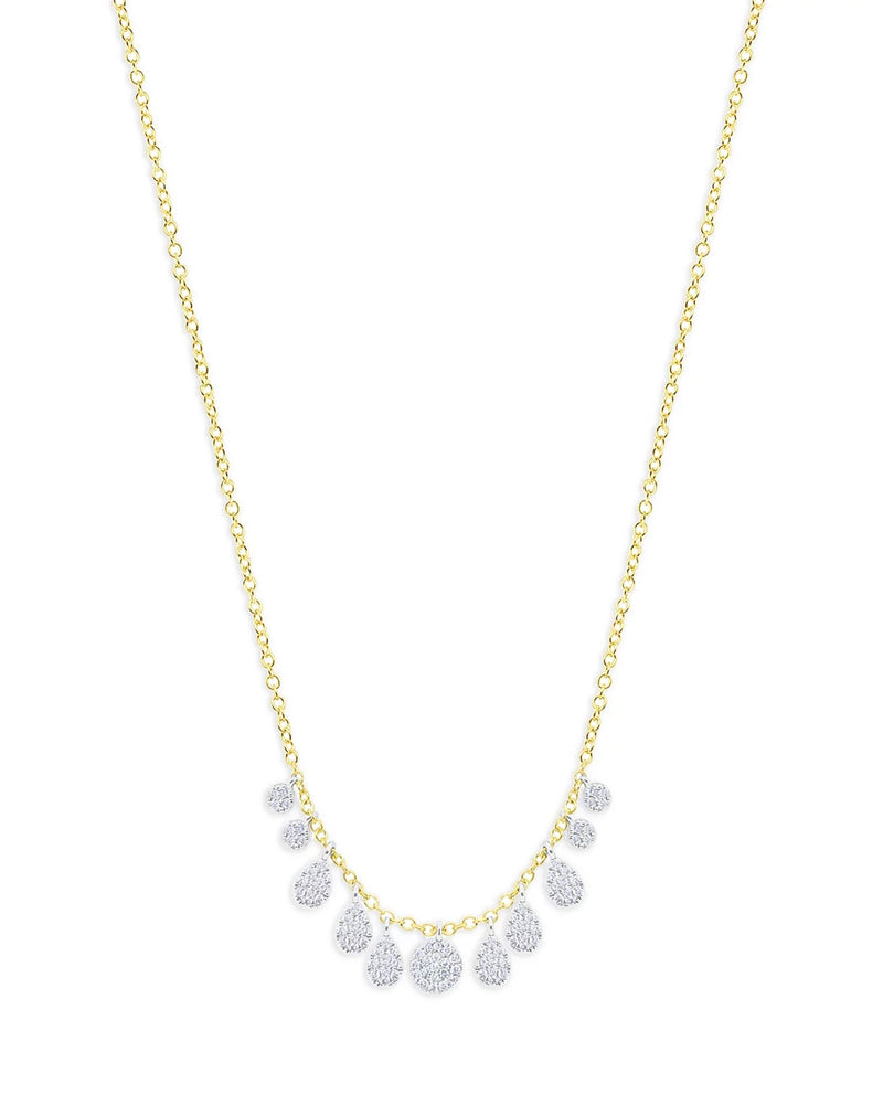 14k Multi Shaped Diamond Necklace-Jewelry-Uniquities