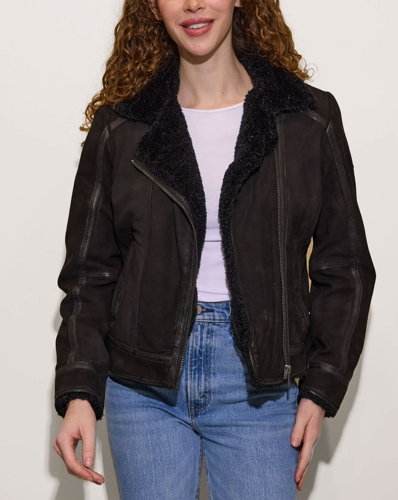 Rila Shearling Jacket-Jackets-Uniquities