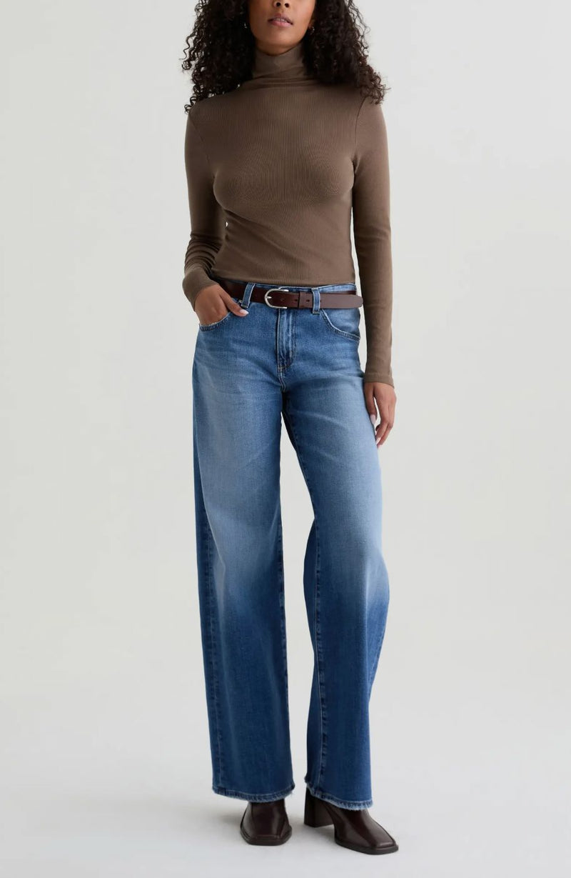 Adria Low-Rise Wide Leg Jeans in Headline-Denim-Uniquities