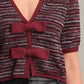 Elaine Marled Bow Front Cardi-Sweaters-Uniquities