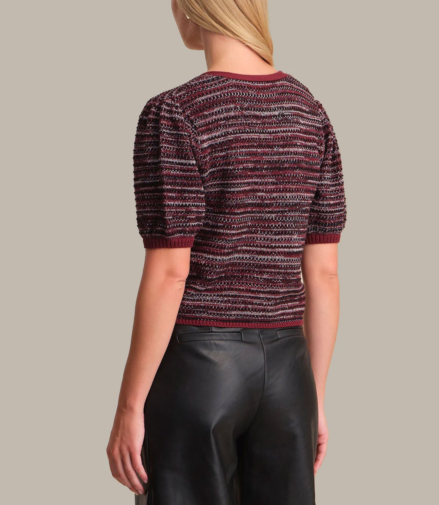 Elaine Marled Bow Front Cardi-Sweaters-Uniquities