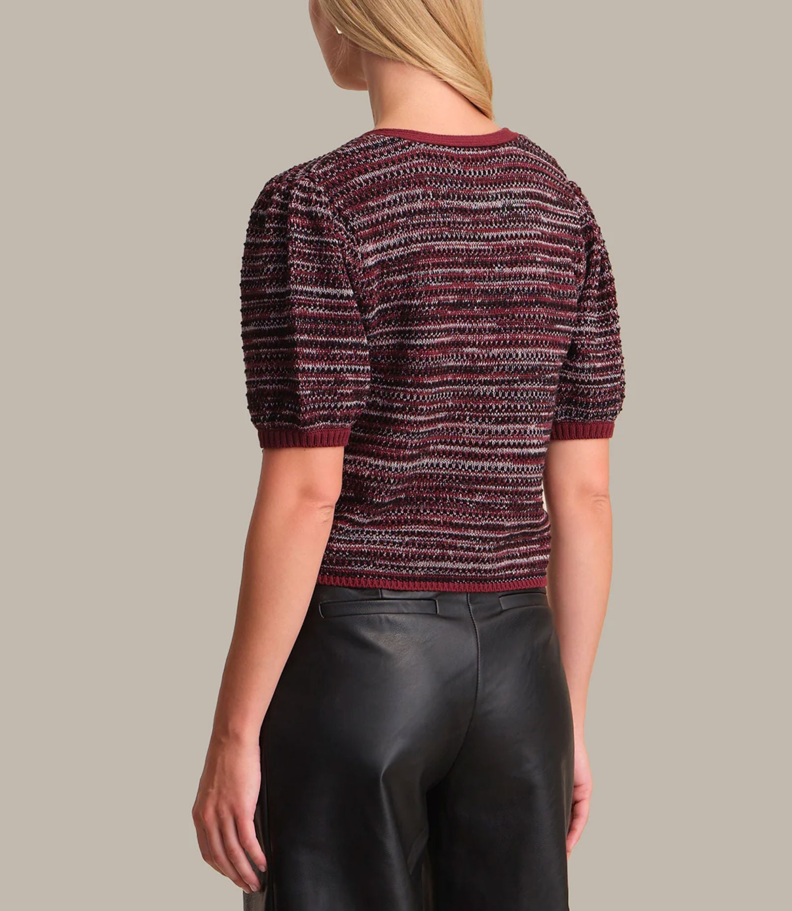 Elaine Marled Bow Front Cardi-Sweaters-Uniquities