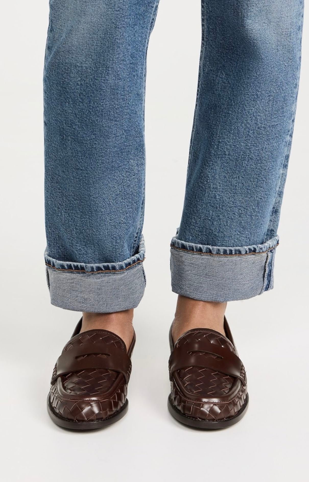 Rachel Woven Leather Loafer-Shoes-Uniquities