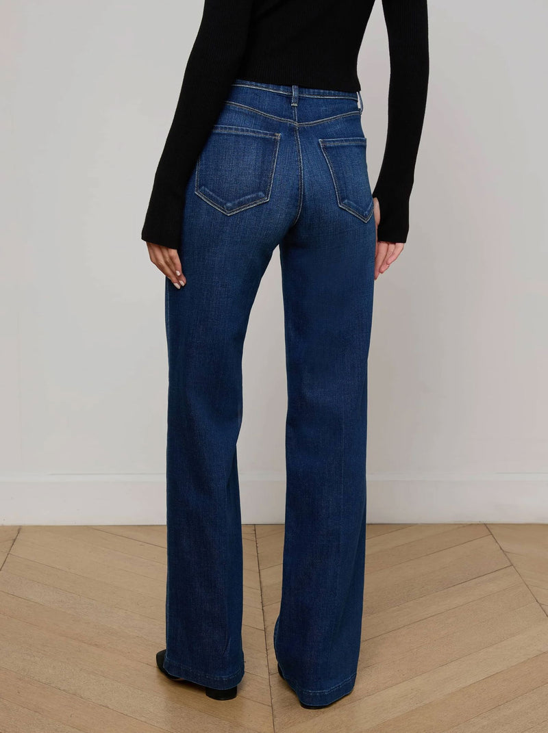 Scottie High Rise Wide Leg Jeans-Denim-Uniquities