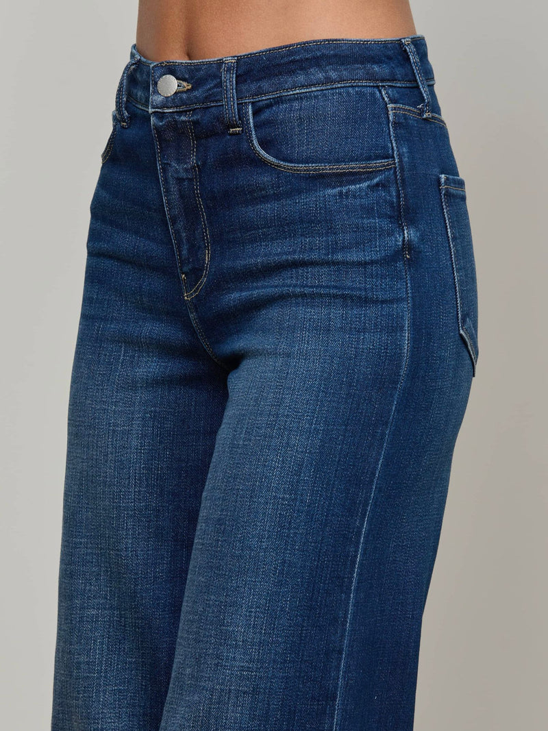 Scottie High Rise Wide Leg Jeans-Denim-Uniquities