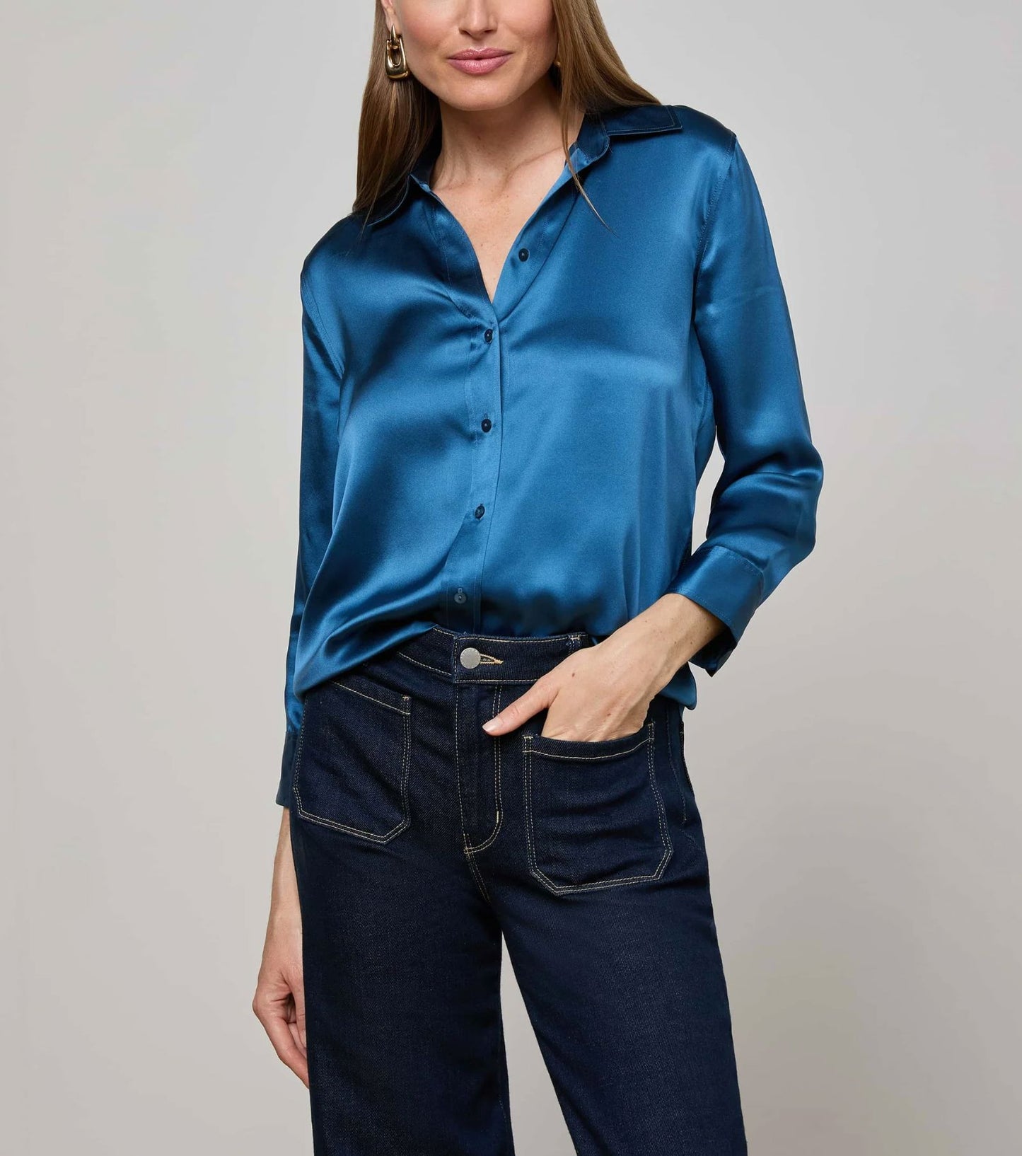 Dani 3/4 Sleeve Blouse-Tops/Blouses-Uniquities