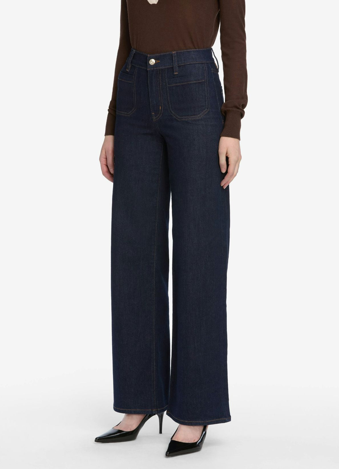 Le Slim Palazzo Modernist Pocket Jeans-Denim-Uniquities