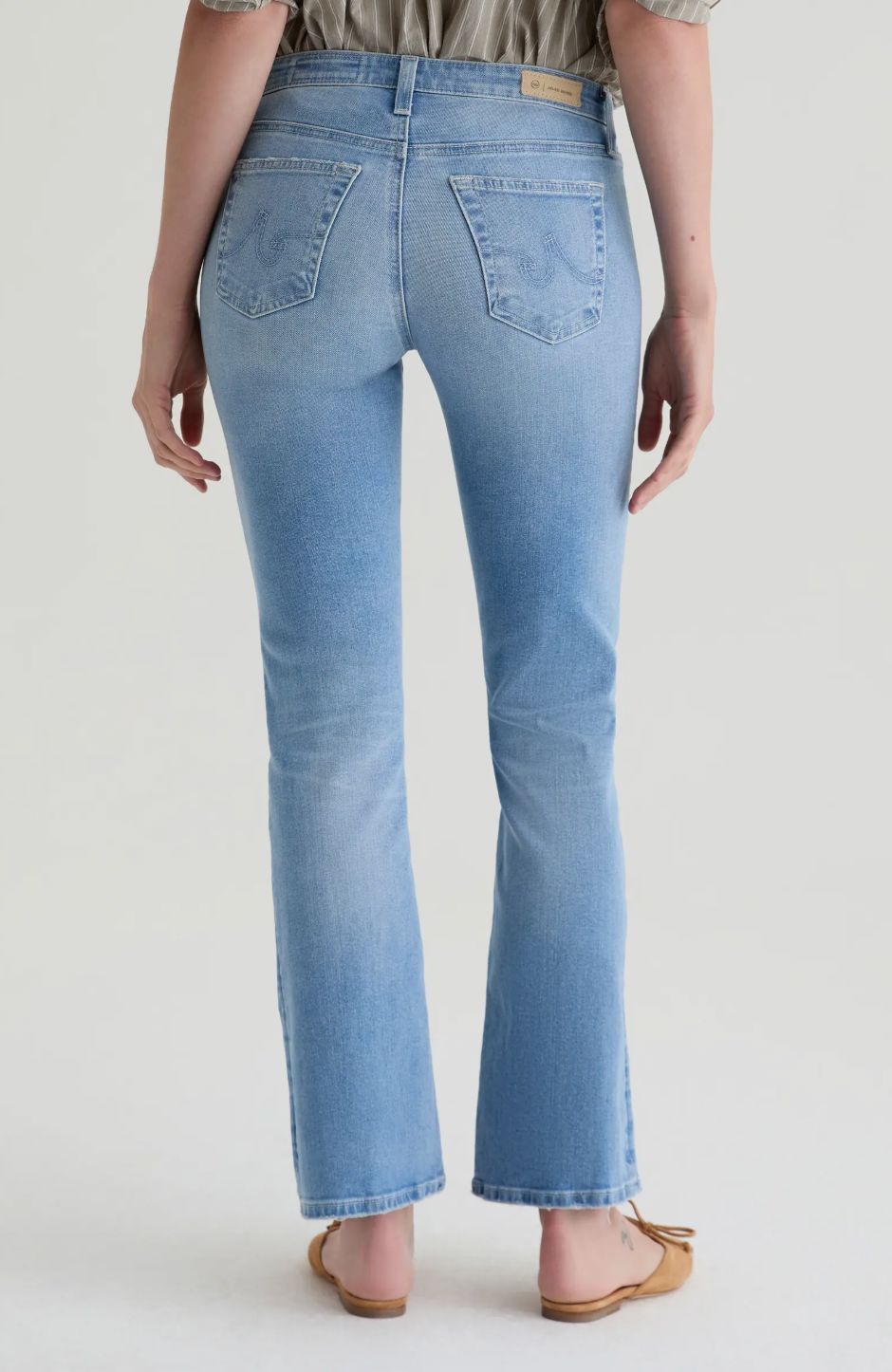 Angel Low-Rise Bootcut Jeans-Denim-Uniquities