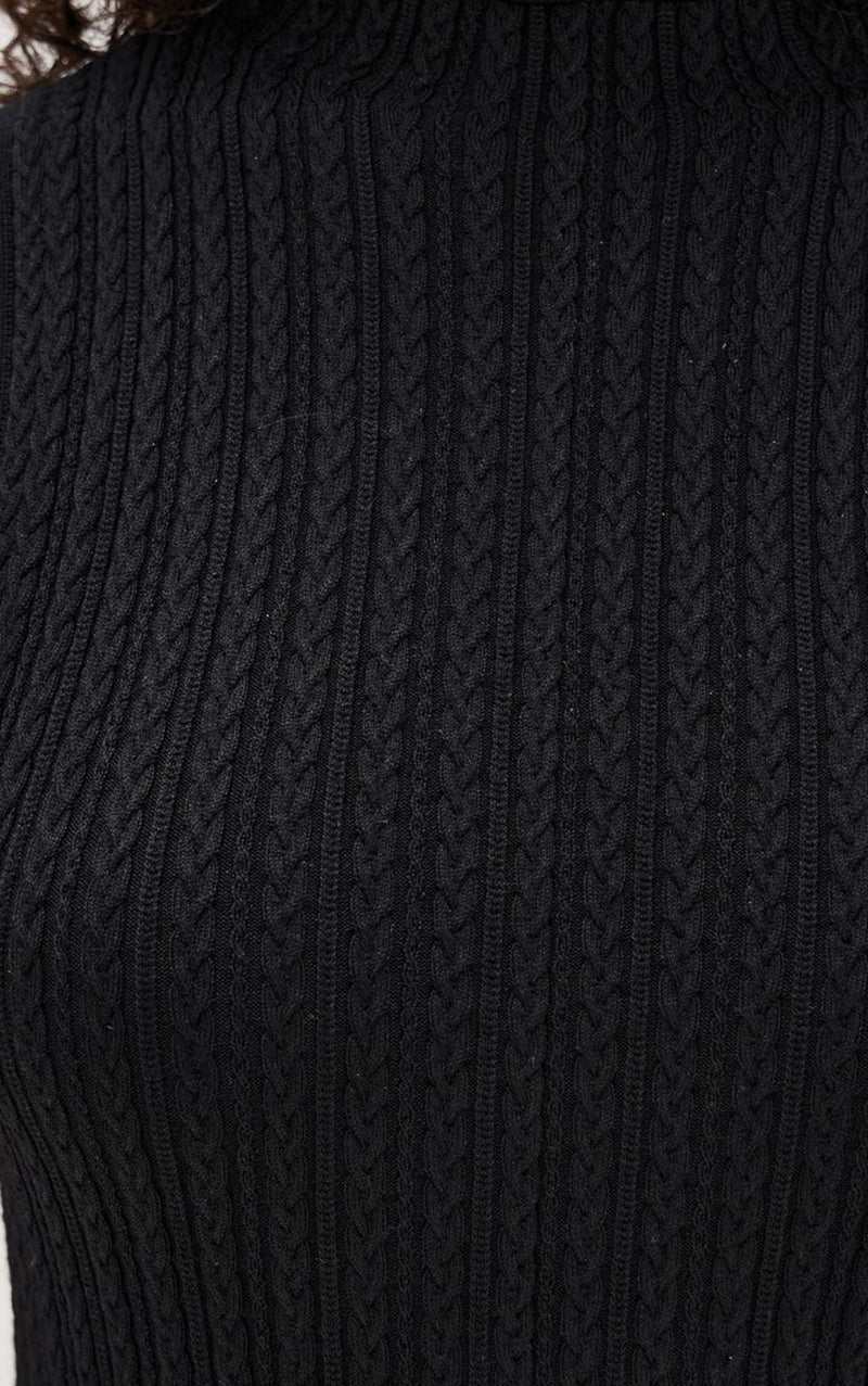 Cable Rib Dress-Dresses-Uniquities