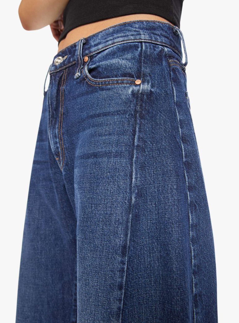 PETITES The Lil' Mid Rise Full Pipe Flood Jeans-Denim-Uniquities