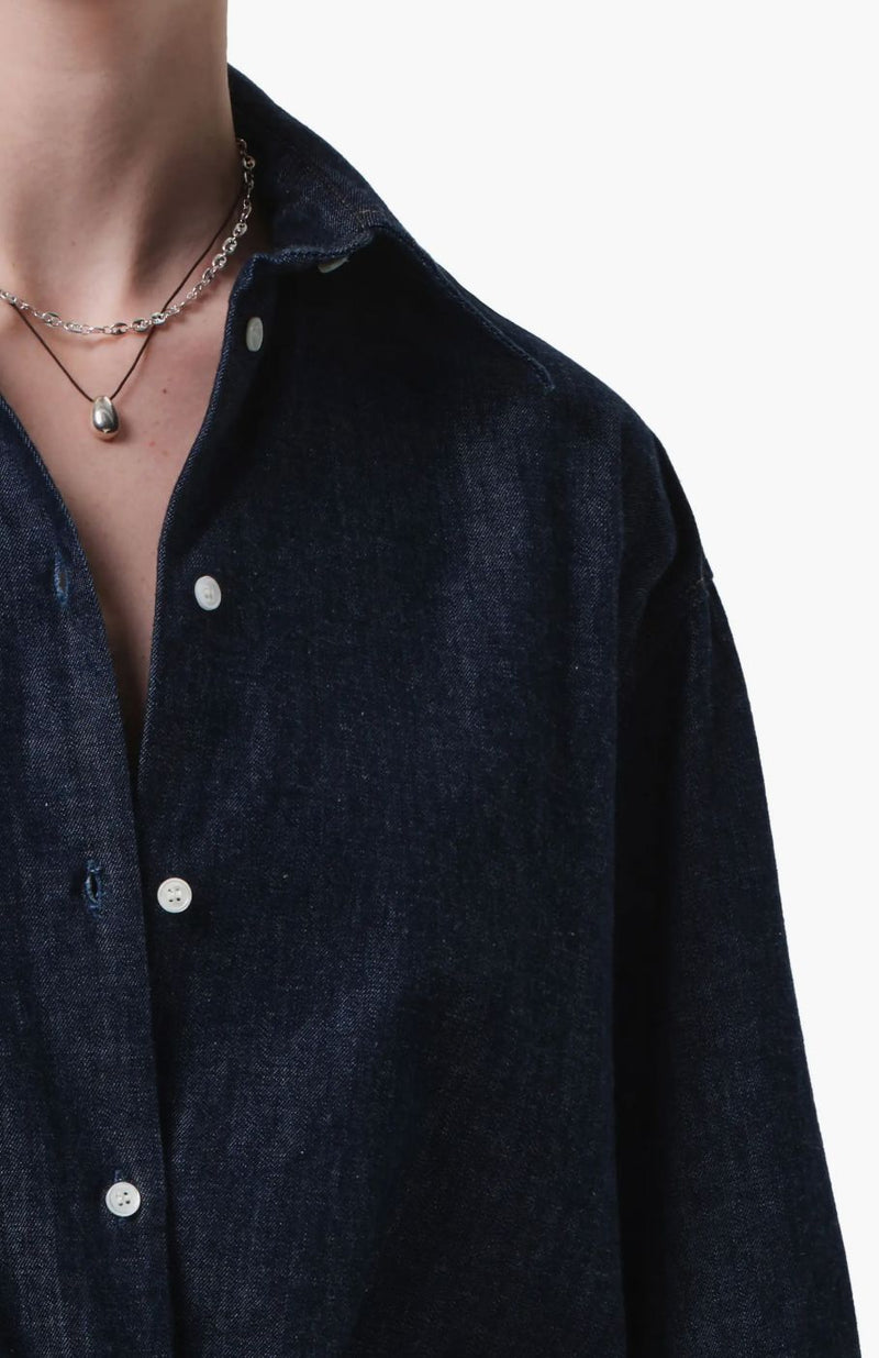 Ana Cropped Shirt in Piave-Tops/Blouses-Uniquities