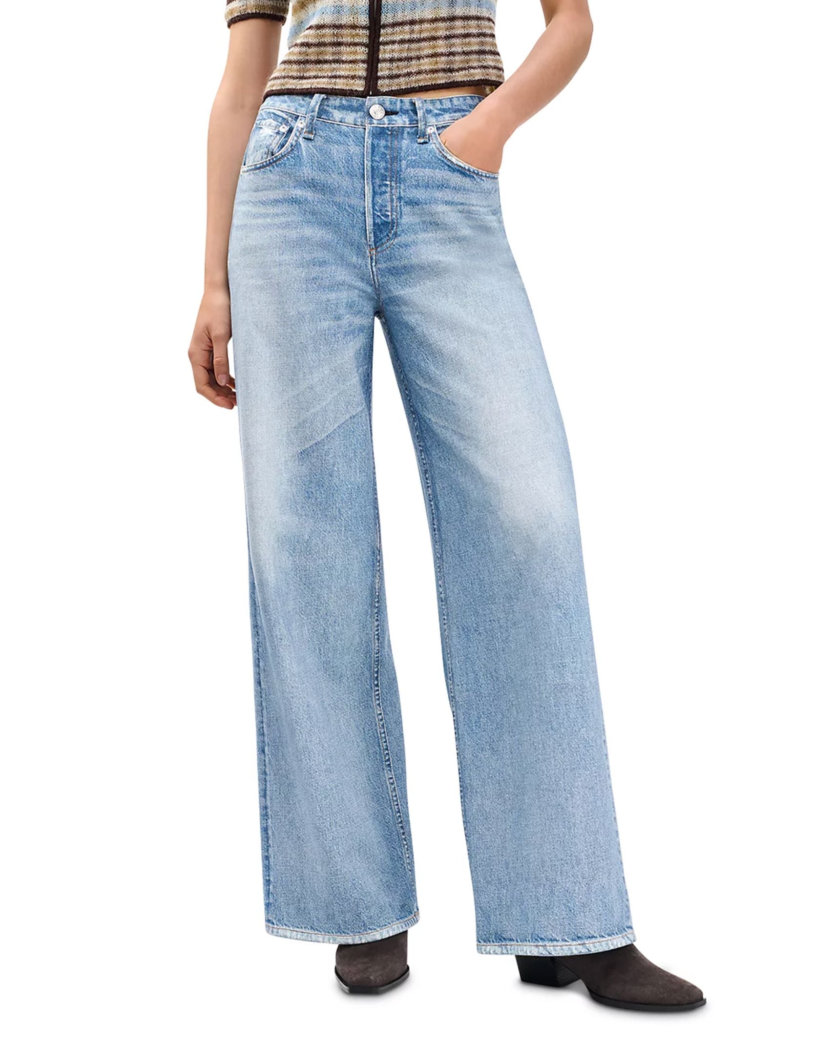 Miramar Terry Sofie Wide Pant-Denim-Uniquities