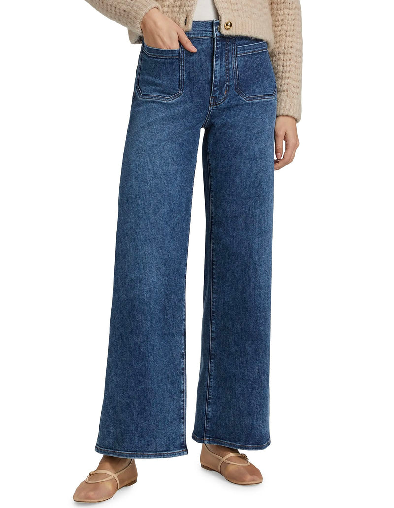 Le Slim Palazzo Modernist Pocket Jeans-Denim-Uniquities