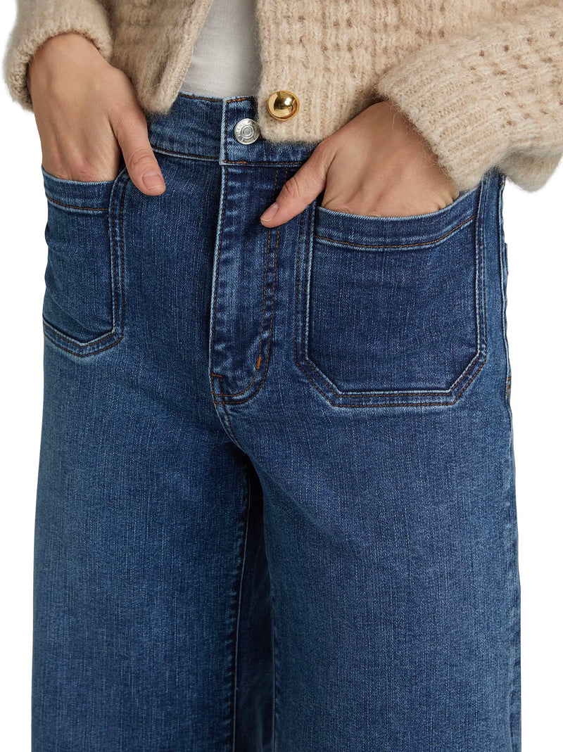 Le Slim Palazzo Modernist Pocket Jeans-Denim-Uniquities