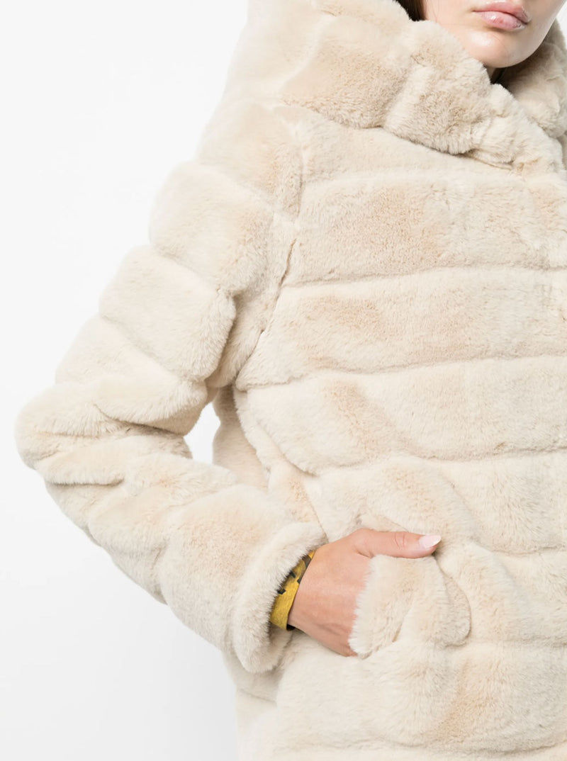 Goldy Hooded Coat-Jackets-Uniquities