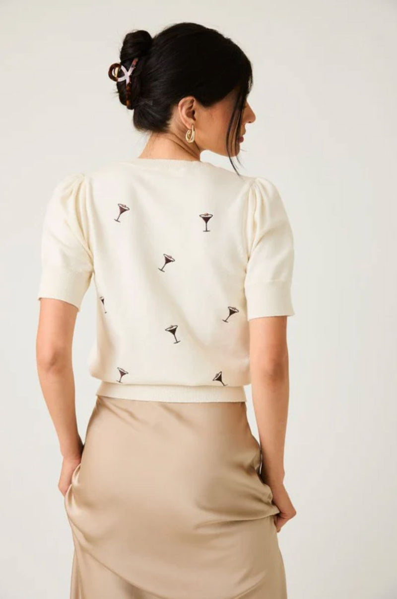 Evie Espresso Martini Knit Top-Sweaters-Uniquities