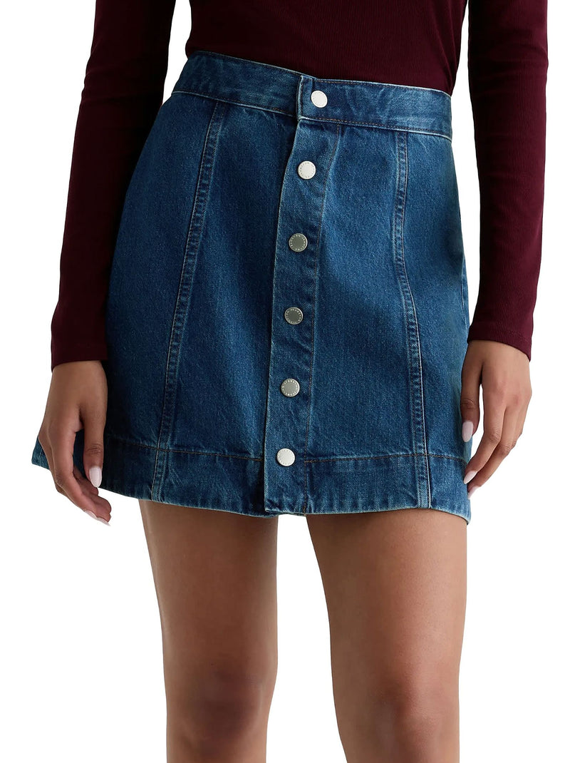 Evie Denim Skirt-Denim-Uniquities