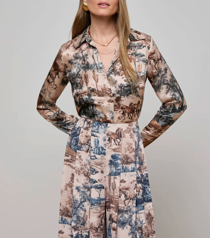 Tyler Long Sleeve Blouse-Tops/Blouses-Uniquities