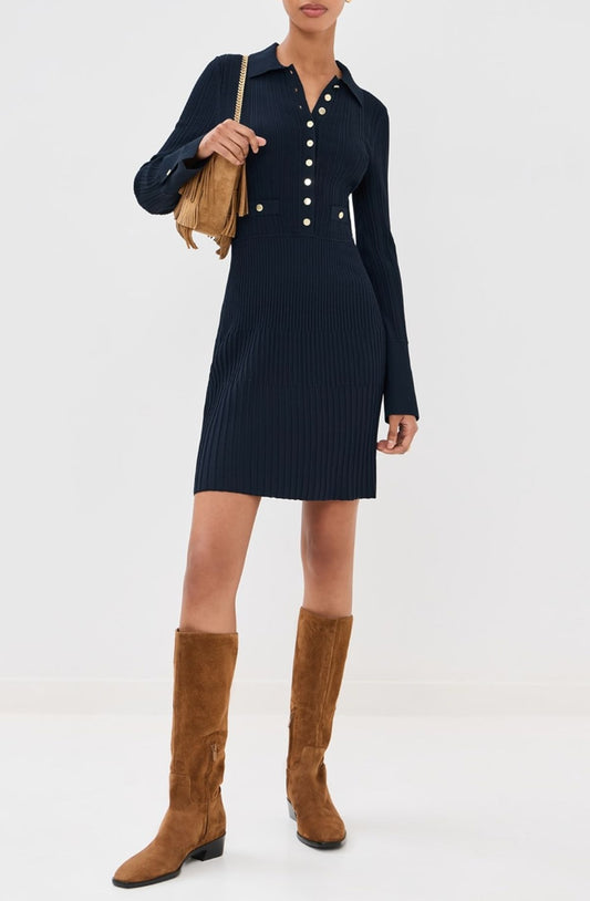 Lauper Knit Mini Dress-Dresses-Uniquities