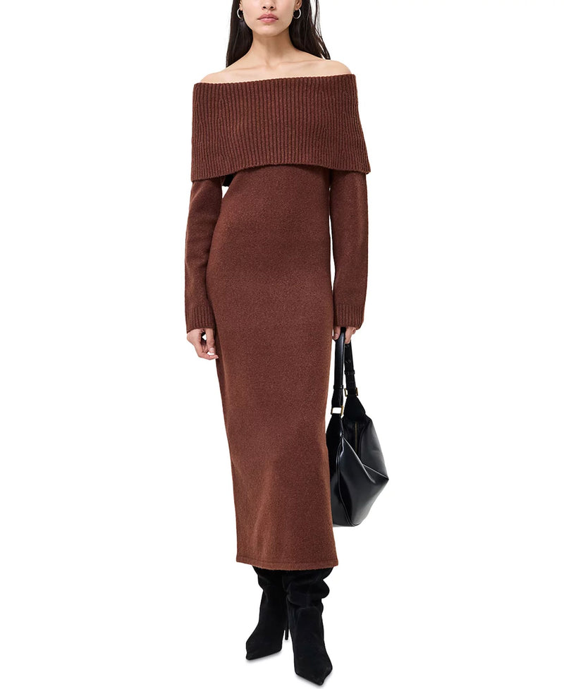 Emilia Knit Off Shoulder Dress-Dresses-Uniquities