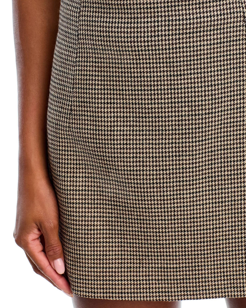 Houndstooth Mini Skirt-Bottoms-Uniquities