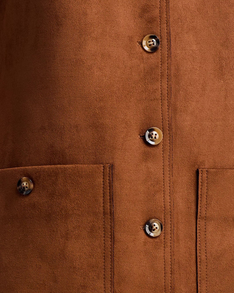 Laney Suede Mini Dress-Dresses-Uniquities