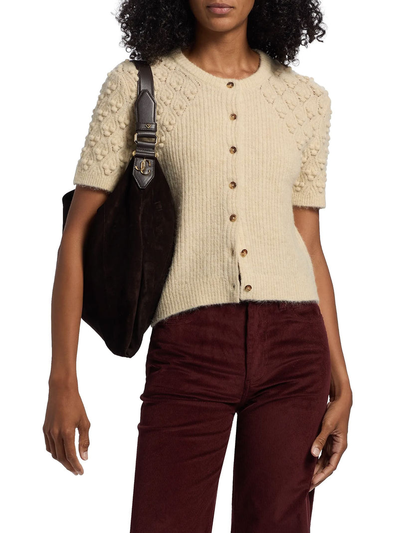 Sierra Short Sleeve Cardigan-Sweaters-Uniquities