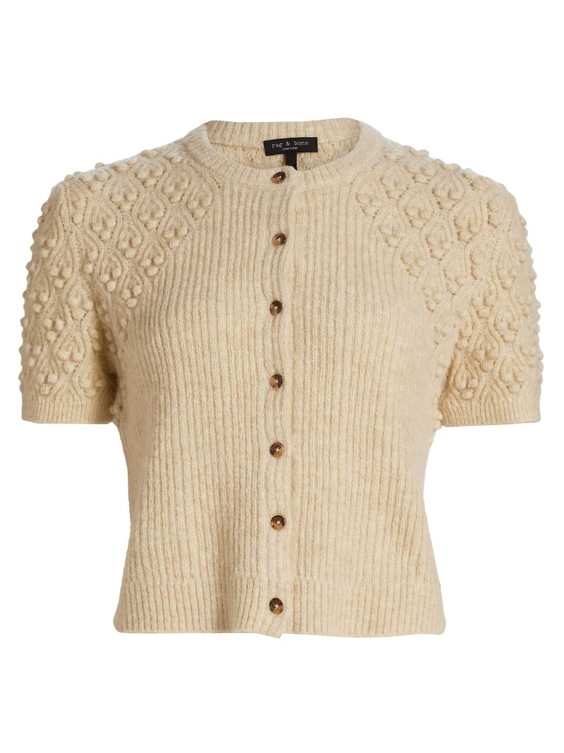 Sierra Short Sleeve Cardigan-Sweaters-Uniquities