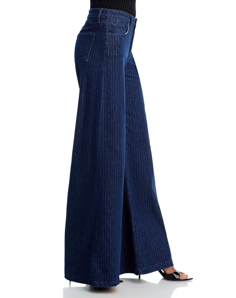 Quincy High Rise Wide Leg Jeans-Denim-Uniquities