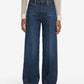 Cuffed Wide Leg Jeans in Spencer-Denim-Uniquities