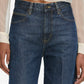 Cuffed Wide Leg Jeans in Spencer-Denim-Uniquities